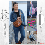 Schnittmuster Crossbag FannyPack SUTRI + Videoanleitung : - Sewando