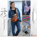 Schnittmuster Crossbag FannyPack SUTRI + Videoanleitung : - Sewando