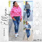 Schnittmuster Hoodie ELLGAU Gr. 34-56 : - Sewando