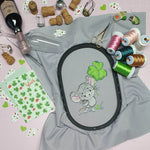 Maus Stickdatei – süßes Applikationsmotiv für Geschenke & Kinderkleidung - Sewando