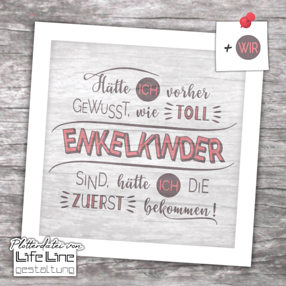 Plotterdatei ENKELKINDER svg + dxf - Sewando