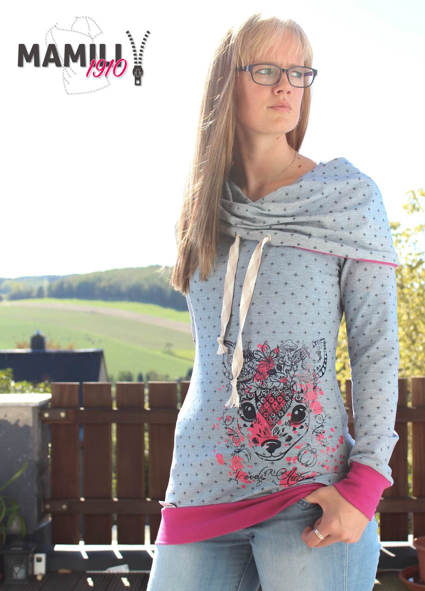 Raglan-Kragen-Shirt Alea Gr. 32-58 - Sewando