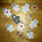 Stickdatei - Anhänger Halloween (Skelett, Voodoo-Puppe, Monster) - Sewando