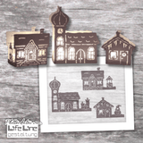 Plotterdatei WINTERHÄUSER svg + dxf - Sewando