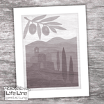 Plotterdatei MEDITERRAN 3D-BILD zum Basteln - Sewando