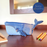 Wal-Mäppchen nähen, Schnittmuster für Jeans & Stoffreste