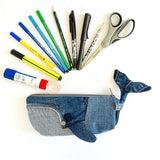 Wal-Mäppchen nähen, Schnittmuster für Jeans & Stoffreste