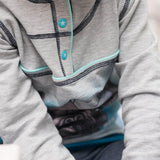 Big Swoodie Troyer, Hoodie, Knopfpullover für 105cm-140cm Körpergröße - Sewando