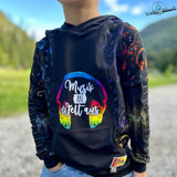 Schnittmuster Main HooDily - Kinderpullover mit Biesen, Bauchtaschenoption & Kapuze/Kragen - 80-164 - Sewando