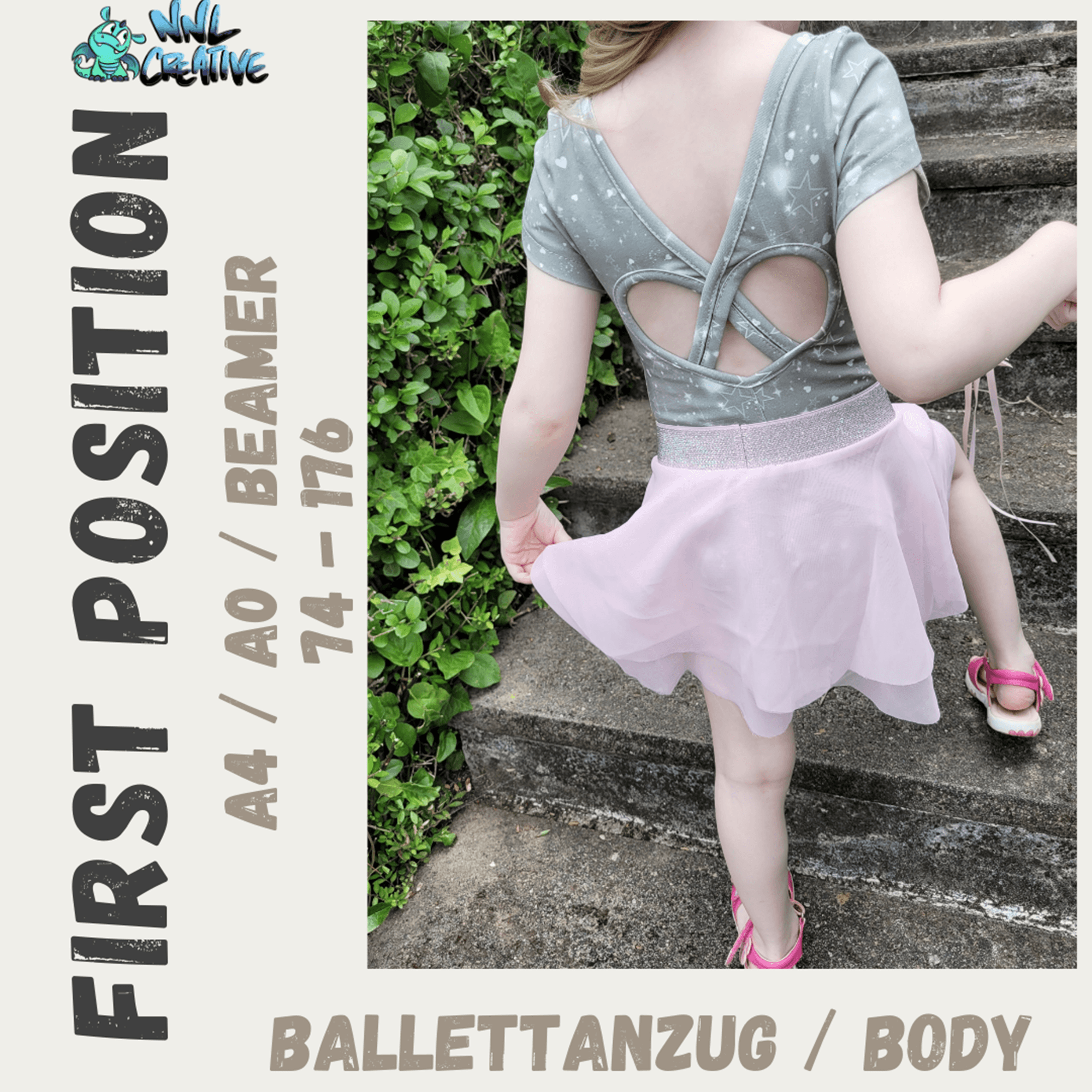 Schnittmuster *Ballettanzug First Position* #Turnanzug Gr. 74-176 - Sewando