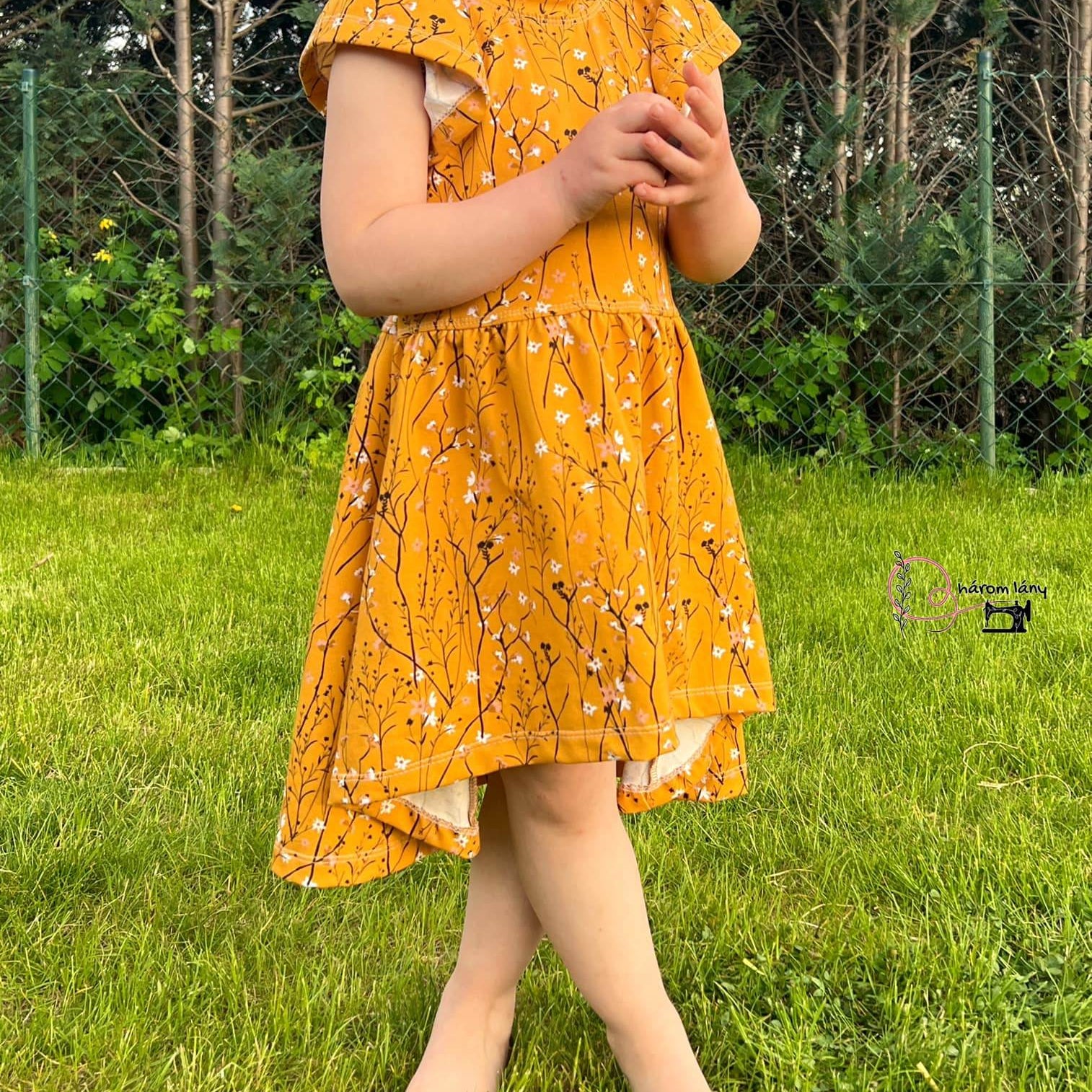 Happy Roxani - Gr 86-152 - Vokuhila Kleid Schnittmuster - Sewando