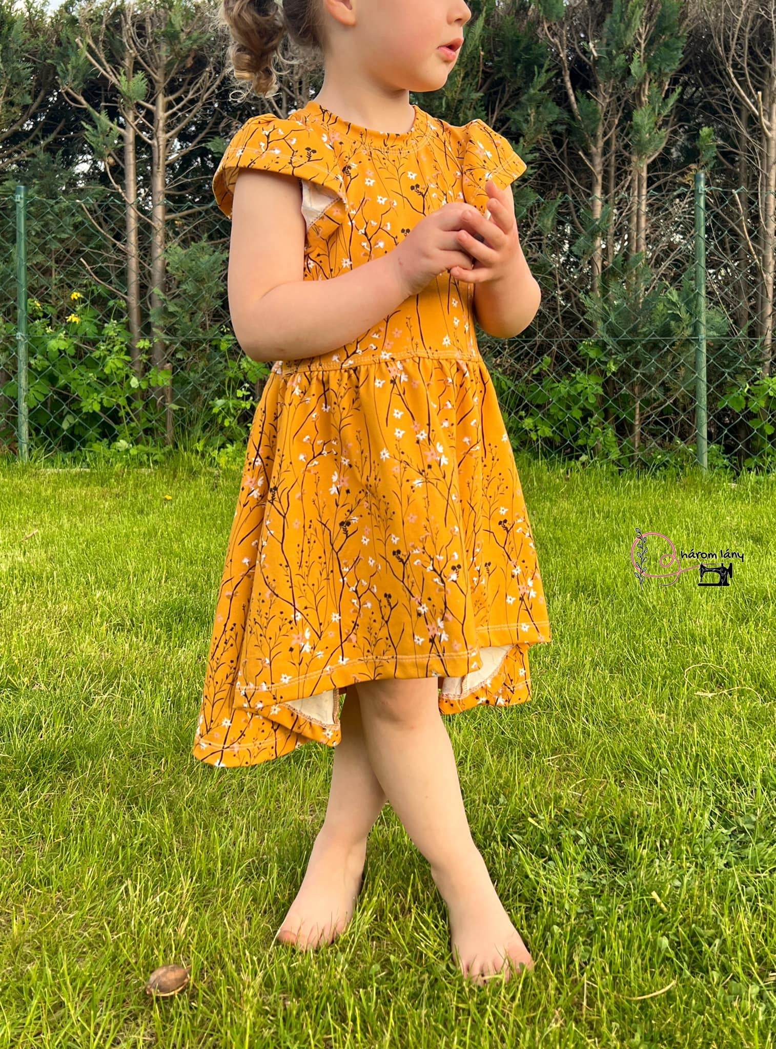Happy Roxani - Gr 86-152 - Vokuhila Kleid Schnittmuster - Sewando