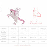 Einhorn Stickdatei, himmlischer Märchenzauber für deine Stickmaschine - Sewando