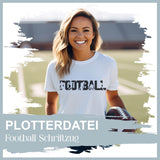 Plotterdatei Football Schriftzug - Sewando