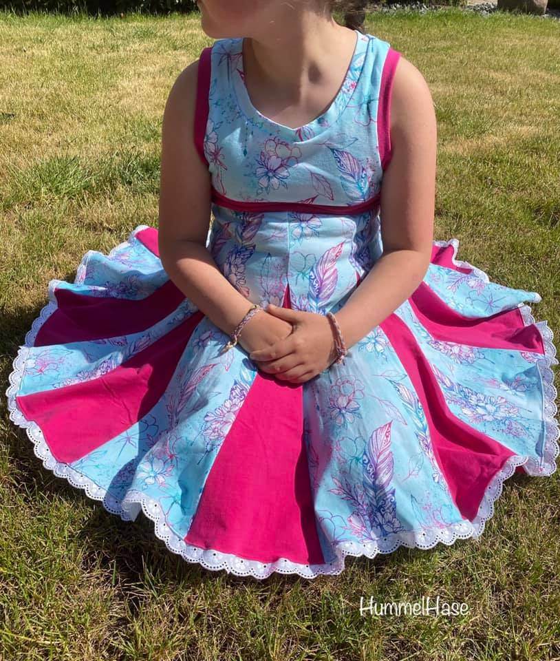 Happy Raffa & Ella - Gr. 86-164 - Crop Pulli + Kleid Schnittmuster - Sewando