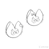 3er Digi Stamp Set "Glückskeks" Drucken, Basteln Plotterdatei