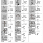 Stickdatei Trauer Motive Set 969 - Sewando