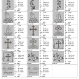 Stickdatei Trauer Motive Set 969 - Sewando