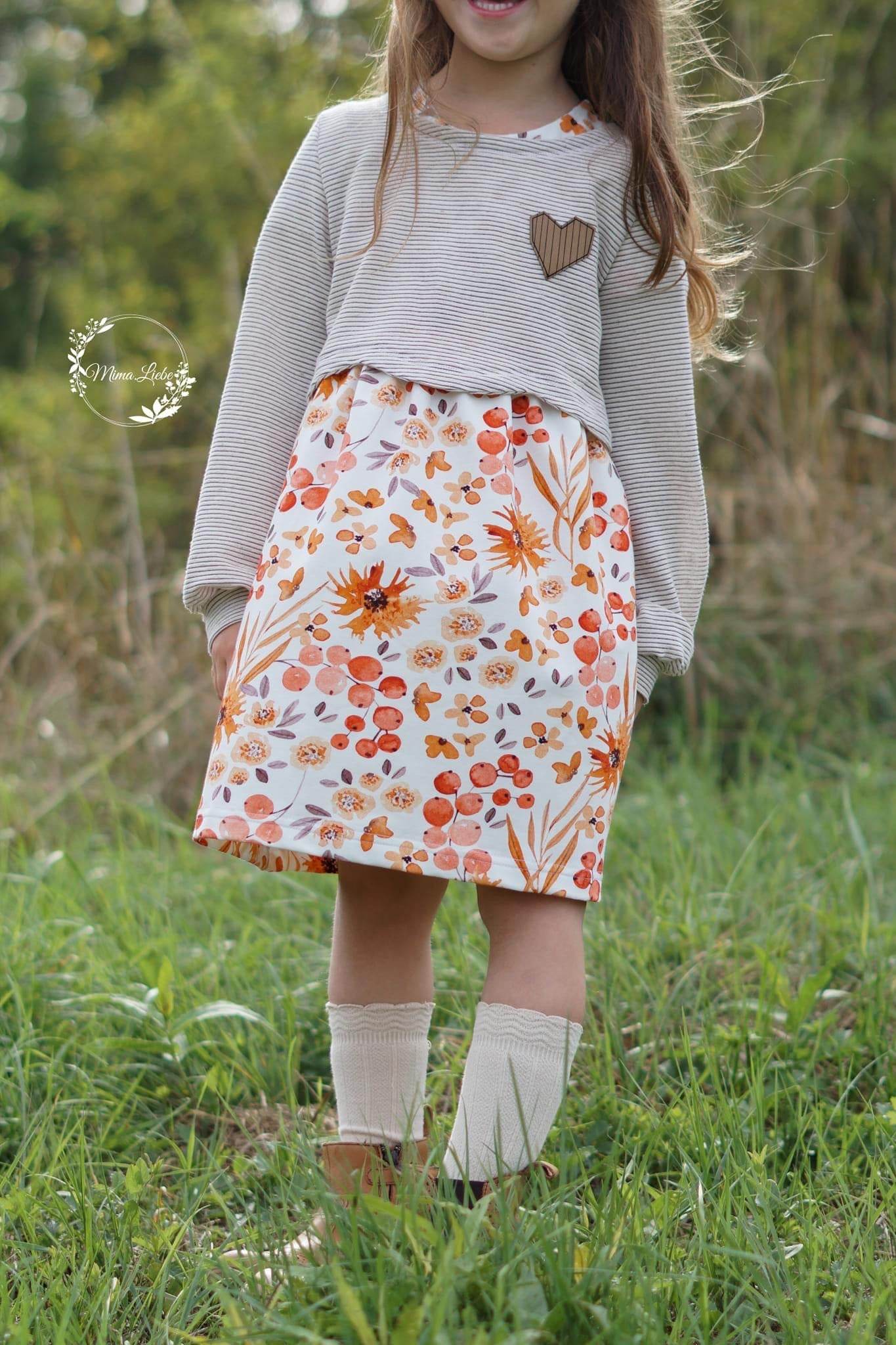 Schnittmuster Curved Crop Top inkl. Unterkleid BEAMER Version -Gr. 86-164 : - Sewando