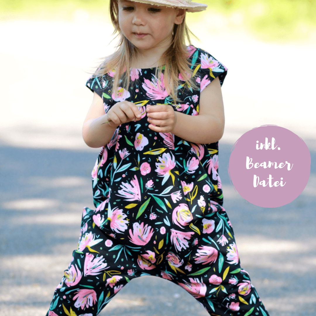 Schnittmuster Baggy Romper - BEAMER Version - Gr. 56 - 146 - Sewando