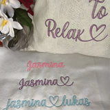 Stickdatei Schrift mit Herzen Mylar  In Love 3  ca. 50mm Set 641