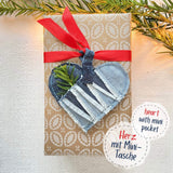 Weihnachtsdeko nähen für Anfänger, 4 Motiv-Schnittmuster: Herz, Glocke, Stiefel & Tannenbaum