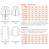 Cardigan FRAU JACKY | Schnittmuster Gr. XS-XXL : - Sewando