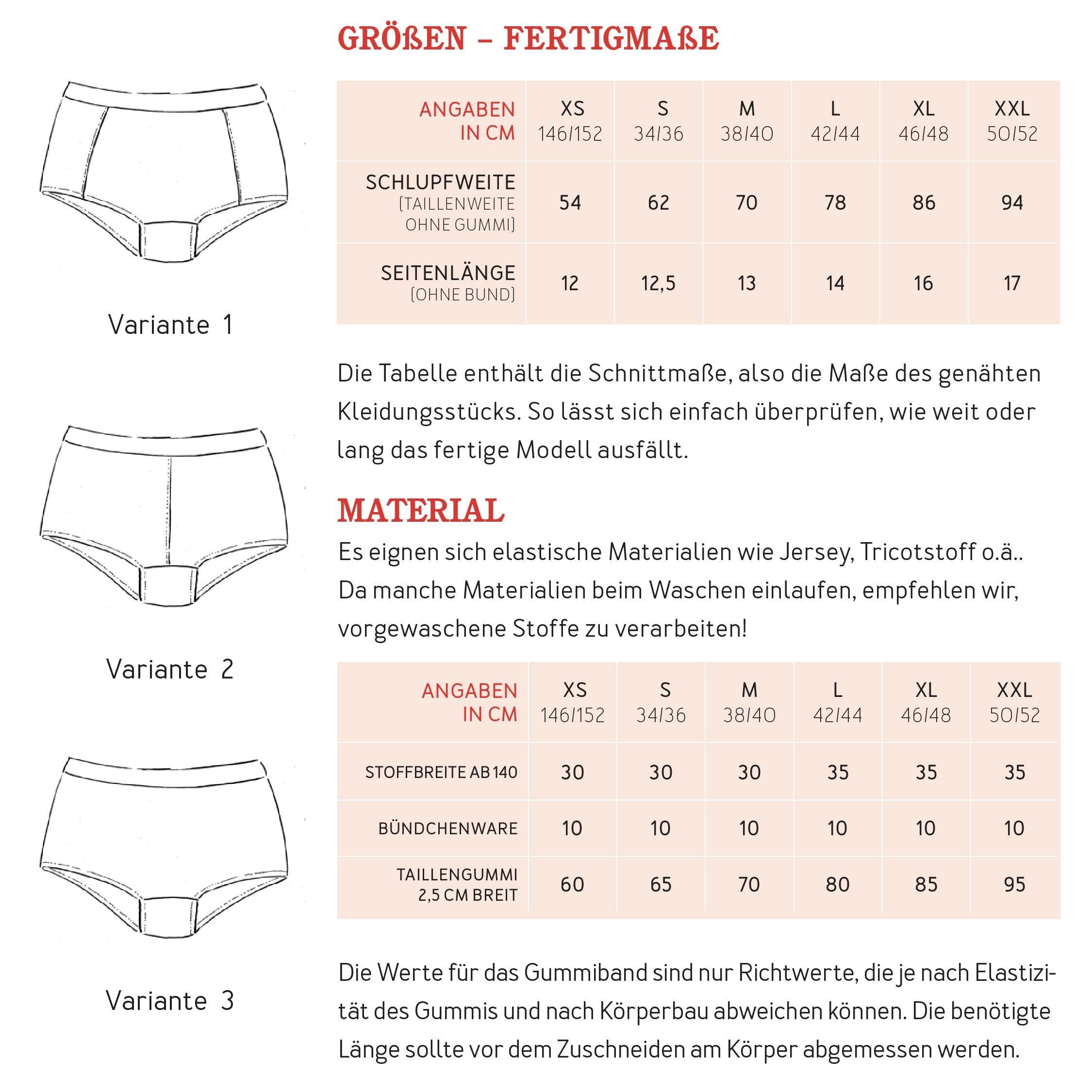 Pants FRAU MARLA | Schnittmuster Gr. XS-XXL - Sewando