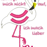 Stickdatei-Set "Fransen-Flamingo" (15 Dateien)