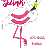 Stickdatei-Set "Fransen-Flamingo" (15 Dateien)