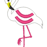 Stickdatei-Set "Fransen-Flamingo" (15 Dateien)