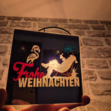 Plotter-, Laser- und 3D Druck Datei *Frohe Weihnachten*