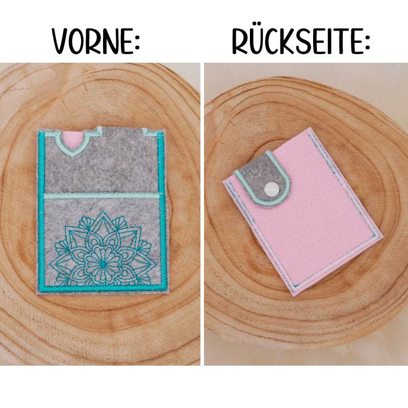 Stickdatei Set für ITH EC-Karten Hüllen oder für Kundenkarten & Visitenkarten - Sewando