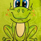 ITH Plüschtier „Frosch Oskar“ | Für 16x26 Rahmen | In-the-Hoop Plushie | Stickdatei | Embroidery Design | alle Formate | Sofort-Download