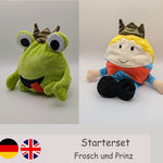 Starterset Wendekuscheltier Frosch Level 1 und Prinz Level 3 - Sewando