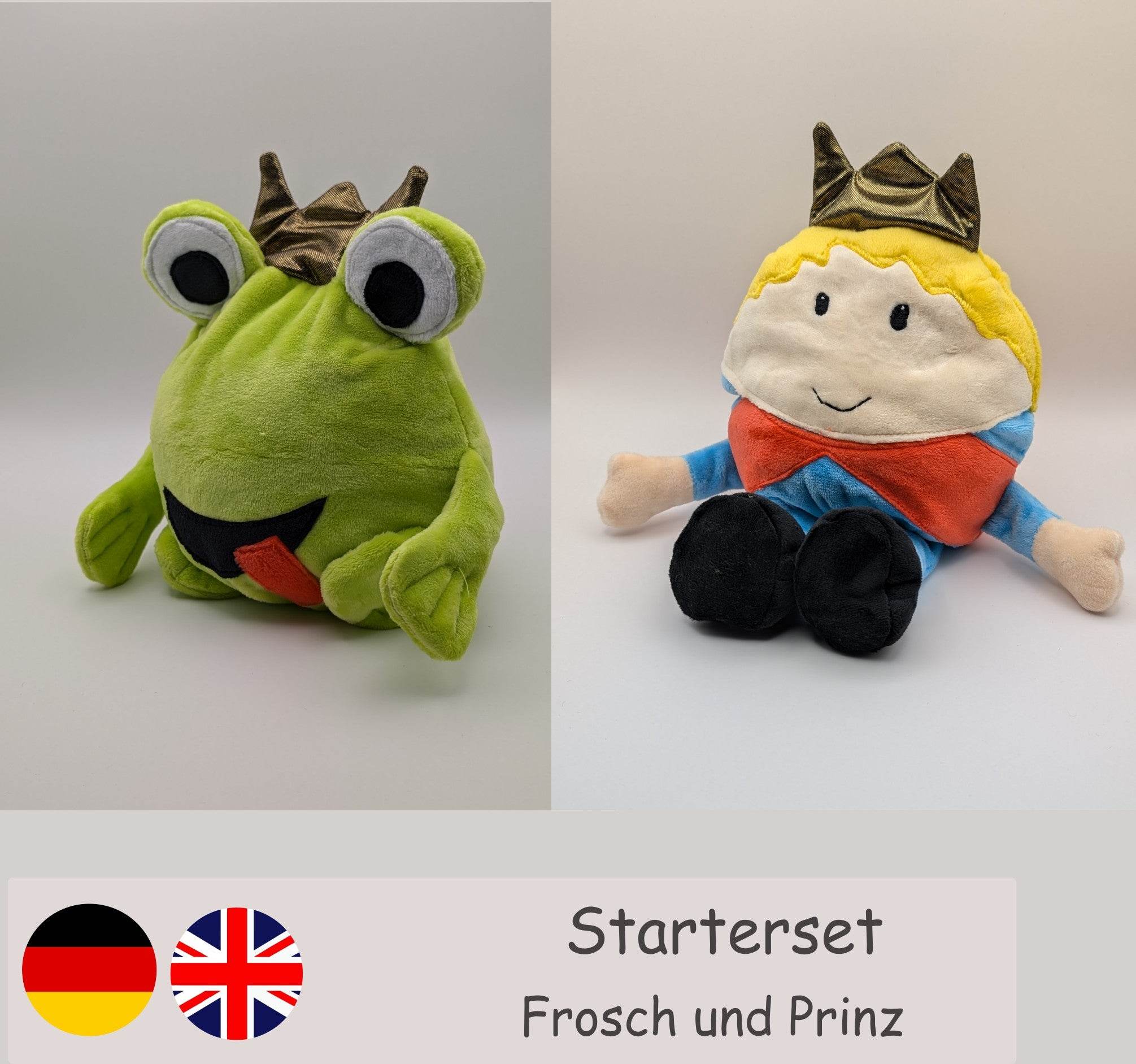 Starterset Wendekuscheltier Frosch Level 1 und Prinz Level 3 - Sewando