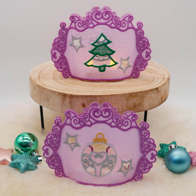 Stickdatei Set für LED Cover oder Deckchen als Free-Standing-Lace FSL - Sewando