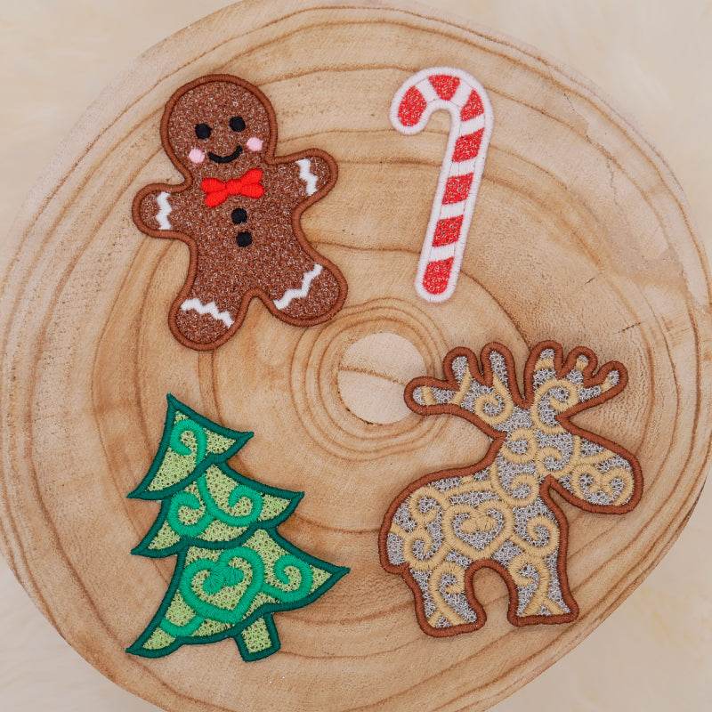Stickdatei Set FSL Free Standing Lace Streudeko & Christbaumschmuck Weihnachtsschmuck - Sewando