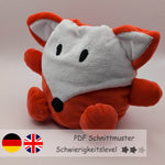 Wendekuscheltier Krempeltierseite Fuchs Level 2 - Nähanleitung und Schnittmuster - Sewando