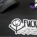 *Fuck Männchen* Plotterdatei - Sewando