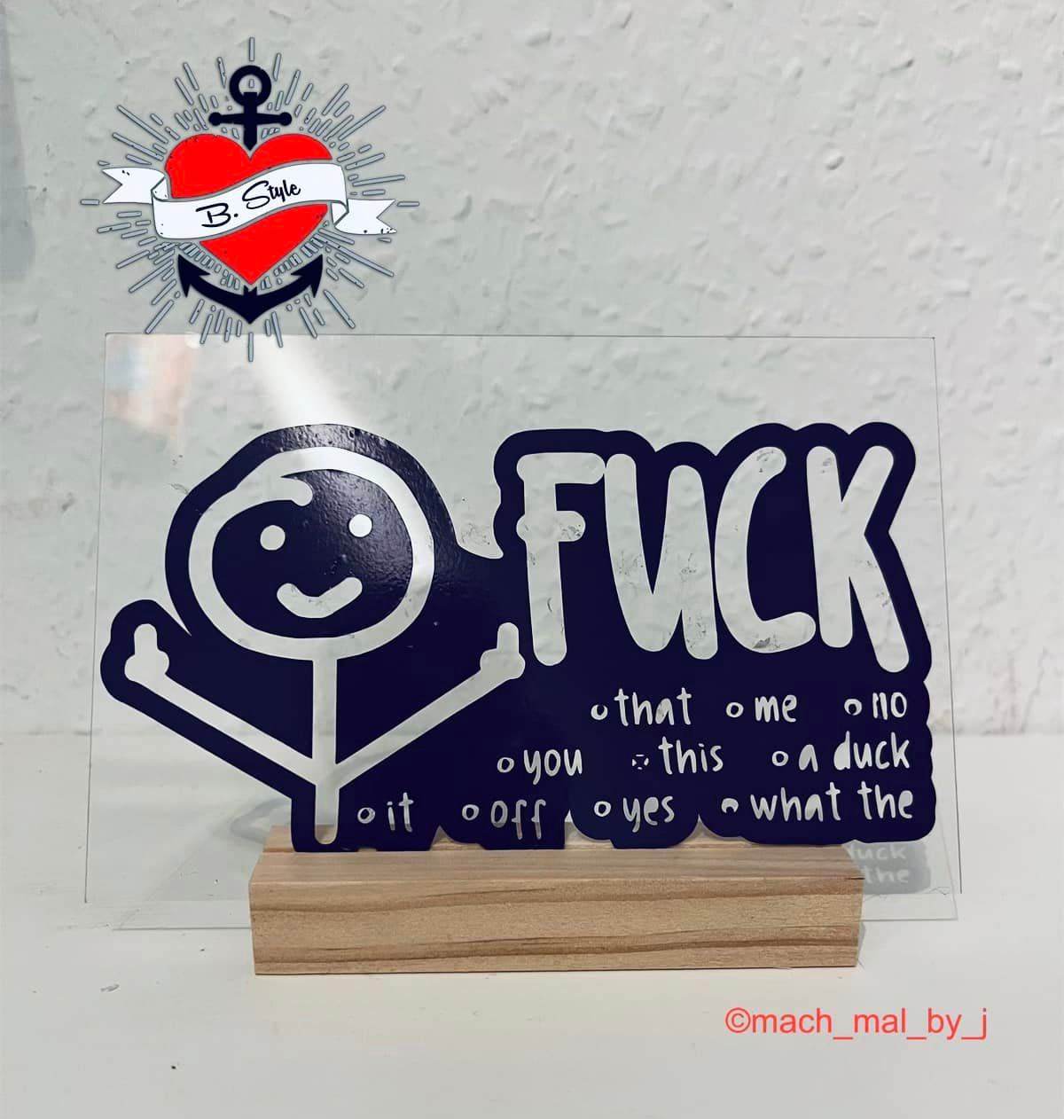 *Fuck Männchen* Plotterdatei - Sewando