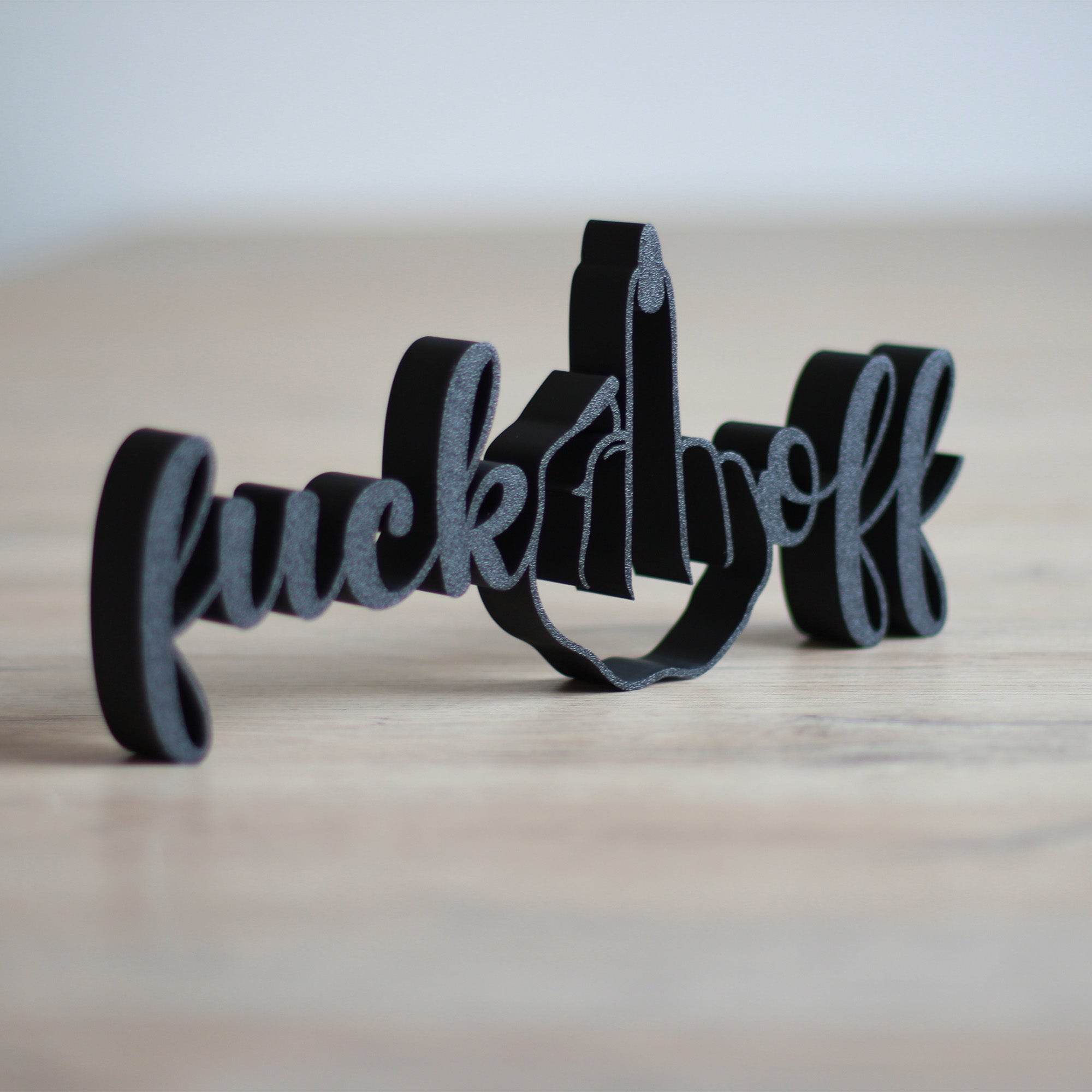 3D Druck Datei – Schriftzug Fuckoff für den 3D Drucker : - Sewando