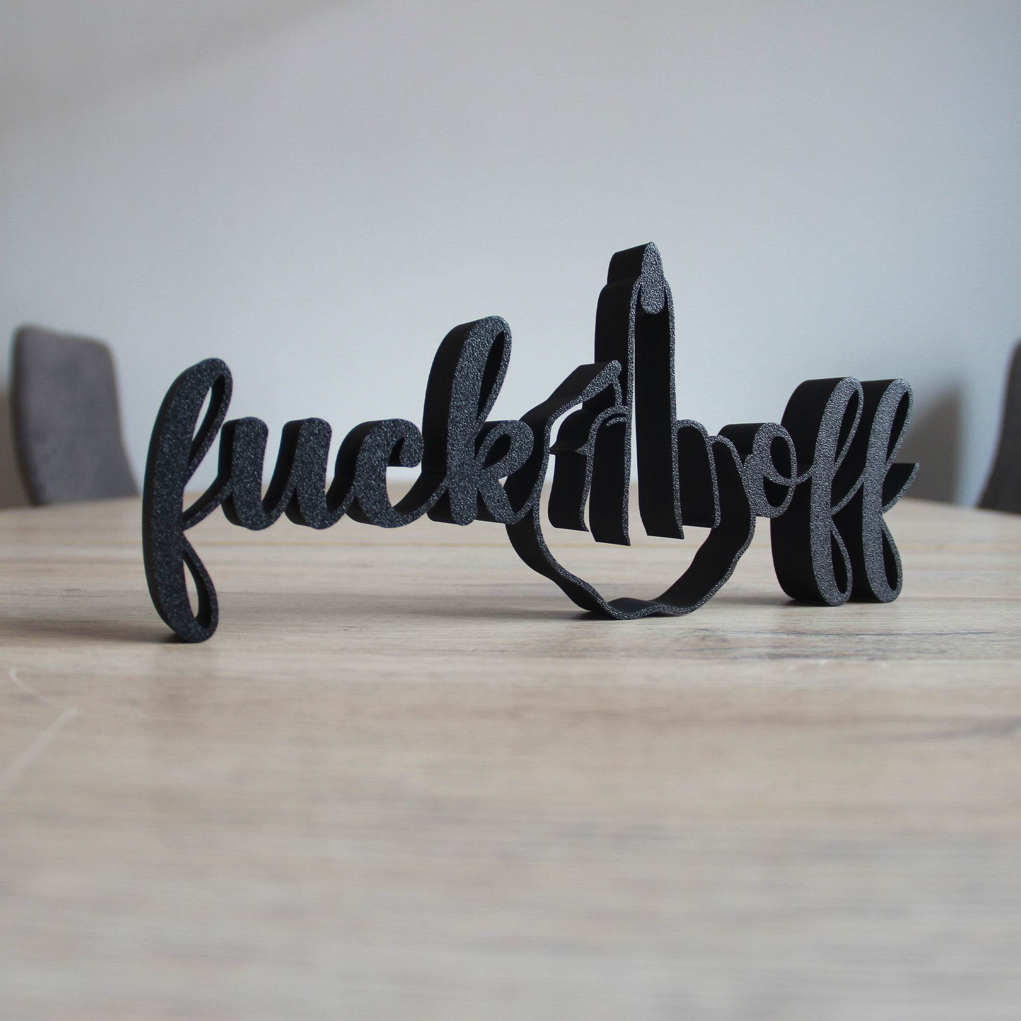 3D Druck Datei – Schriftzug Fuckoff für den 3D Drucker : - Sewando