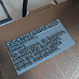 *Fucktoseintoleranz* Plotter- und 3D-Druckdatei
