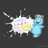 Druckmotiv Monster "safe" - Sublimation | Bügelbild