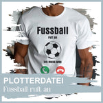 Plotterdatei Fussball ruft an - Sewando