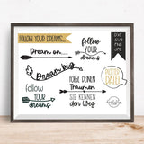 Plotterdatei "Follow your dreams"