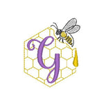 Stickdatei - Bienen-Monogramme A-Z - Sewando