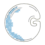 Stickdatei - BUBBLE Alphabet A-Z - Sewando