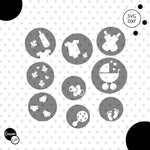 Plotterdatei Baby Bubbles svg dxf - Sewando